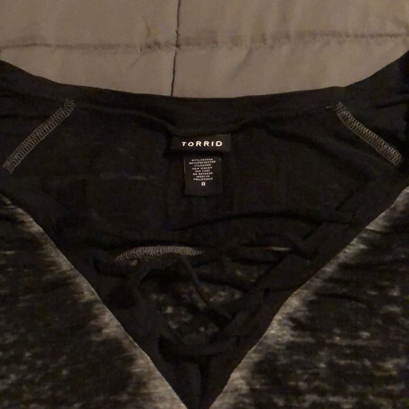 Torrid Light Thin Burnout T-Shirt - Picture 2 of 4